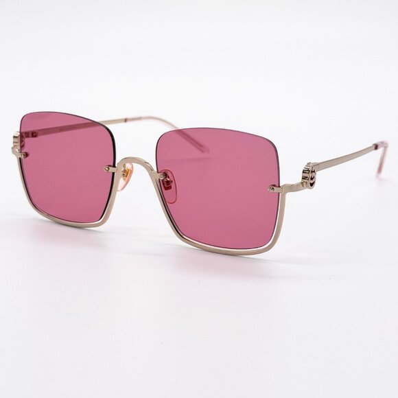 NEW GUCCI GG1279S 003 GOLD/PINK WOMEN SUNGLASSES GUCCI - Picture 4 of 13